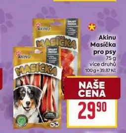 Billa Akinu Masička pro psy 75 g nabídka