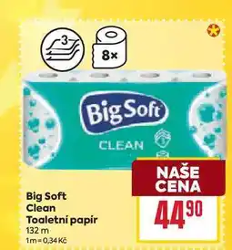 Billa Big Soft Clean Toaletní papír 132m nabídka