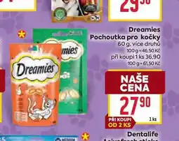Billa Dreamies Pochoutka pro kočky 60 g nabídka