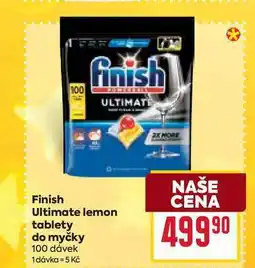 Billa Finish Ultimate lemon tablety do myčky 100 dávek nabídka