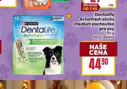 Billa Dentalife Acivefresh sticks medium pochoutka pro psy 115 g nabídka