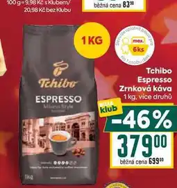 Billa Tchibo Espresso Zrnková káva 1 kg nabídka