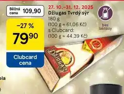 Tesco Džiugas Tvrdý sýr, 180 g nabídka