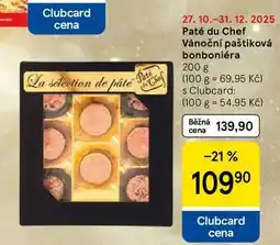 Tesco Paté du Chef Vánoční paštiková bonboniéra, 200 g nabídka