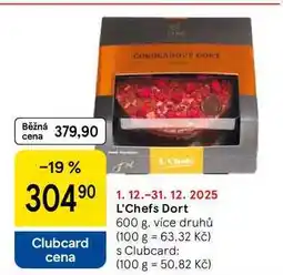 Tesco L'Chefs Dort, 600 g nabídka