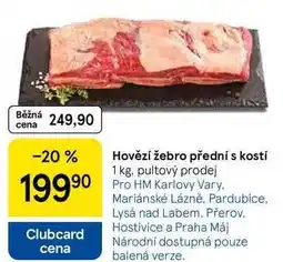 Tesco Hovězí žebro přední s kostí, 1 kg nabídka