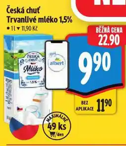 Albert Trvanlivé mléko nabídka
