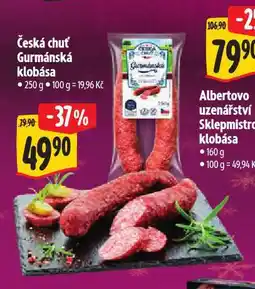 Albert Gurmánská klobása nabídka