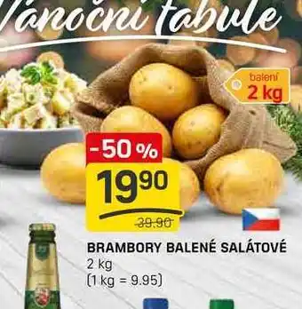 BRAMBORY BALENÉ SALÁTOVÉ 2 kg