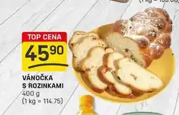 Flop VÁNOČKA S ROZINKAMI 400 g nabídka