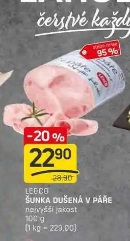 Flop ŠUNKA DUŠENÁ V PÁŘE nejvyšší jakost 100 g nabídka