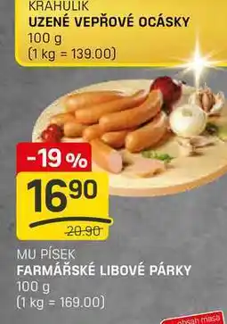 Flop FARMÁŘSKÉ LIBOVÉ PÁRKY 100 g nabídka