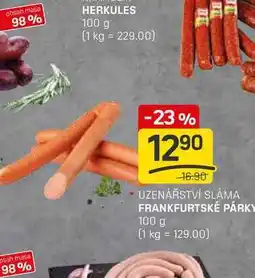 Flop FRANKFURTSKÉ PÁRKY 100 g nabídka