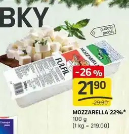 Flop MOZZARELLA 22%* 100 g nabídka