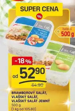 Flop BRAMBOROVÝ SALÁT, VLAŠSKÝ SALÁT, VLAŠSKÝ SALÁT JEMNÝ 500 g nabídka