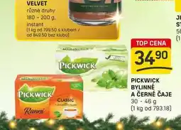 Flop PICKWICK BYLINNÉ A ČERNÉ ČAJE 30-46 g nabídka