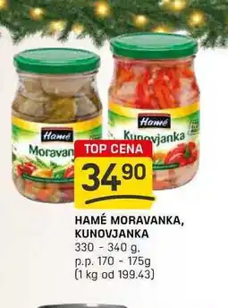 Flop HAMÉ MORAVANKA, KUNOVJANKA 330-340 g. p.p. 170-175g nabídka