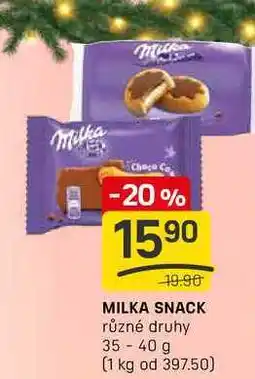 Flop MILKA SNACK různé druhy 35-40 g nabídka