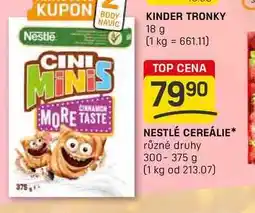 Flop NESTLÉ CEREÁLIE různé druhy 300-375 g nabídka