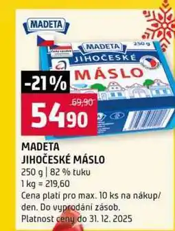 Terno MADETA JIHOČESKÉ MÁSLO 250 g 82% tuku nabídka