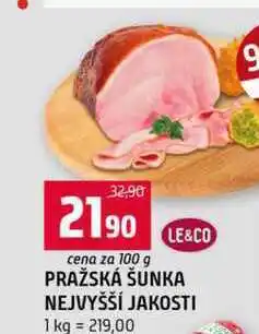 Terno PRAŽSKÁ ŠUNKA NEJVYŠŠÍ JAKOSTI 1 kg nabídka