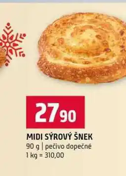 Terno MIDI SÝROVÝ ŠNEK 90 g pečivo dopečné nabídka