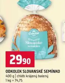 Terno ODKOLEK SLOVANSKÉ SEMÍNKO 400 g chléb krájený balený nabídka