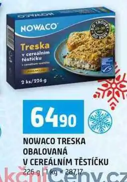 Terno NOWACO TRESKA OBALOVANÁ V CEREÁLNÍM TĚSTÍČKU 225 g nabídka