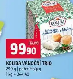 Terno KOLIBA VÁNOČNÍ TRIO 290 g pařené sýry nabídka