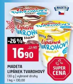 Terno MADETA LIPÁNEK TVAROHOVÝ 130 g vybrané druhy nabídka