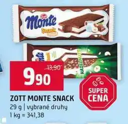 Terno ZOTT MONTE SNACK 29 g vybrané druhy nabídka