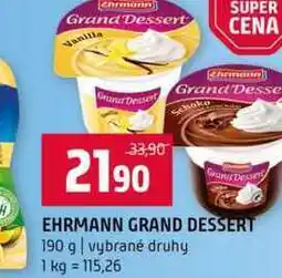 Terno EHRMANN GRAND DESSERT 190 g vybrané druhy nabídka