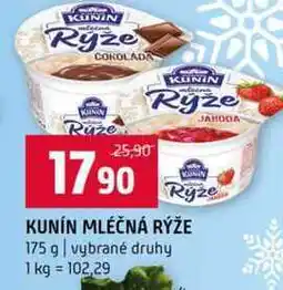 Terno KUNÍN MLÉČNÁ RÝŽE 175 g vybrané druhy nabídka