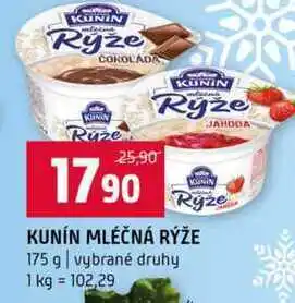 Terno KUNÍN MLÉČNÁ RÝŽE 175 g vybrané druhy nabídka