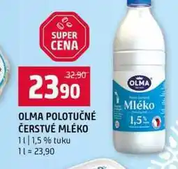 Terno OLMA POLOTUČNÉ ČERSTVÉ MLÉKO 1l 1,5% tuku nabídka