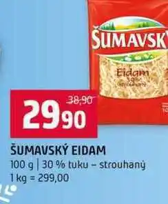 Terno ŠUMAVSKÝ Eidam 100 g 30% tuku strouhaný nabídka
