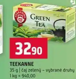 Terno TEEKANNE 35 g čaj zelený vybrané druhy nabídka
