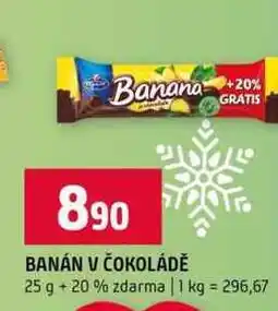 Terno BANÁN V ČOKOLÁDĚ 25 g +20% zdarma nabídka