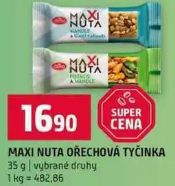 Terno MAXI NUTA OŘECHOVÁ TYČINKA 35 g vybrané druhy nabídka