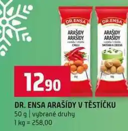 Terno DR. ENSA ARAŠÍDY V TĚSTÍČKU 50 g vybrané druhy nabídka