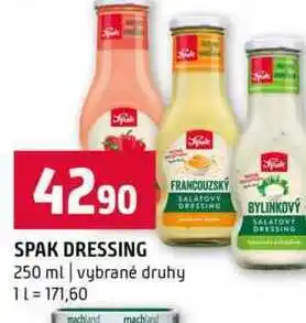 Terno SPAK DRESSING 250 ml vybrané druhy nabídka