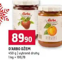 Terno D'ARBO DŽEM 450 g vybrané druhy nabídka