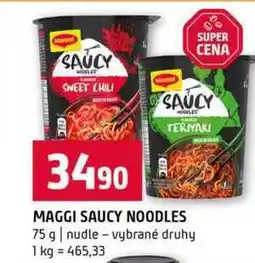Terno MAGGI SAUCY NOODLES 75 g nudle vybrané druhy nabídka