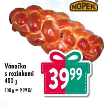 Vánočka s rozinkami