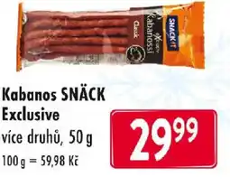 Qanto Kabanos SNÄCK Exclusive nabídka