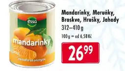 Qanto Essa Mandarinky, Meruňky, Broskve, Hrušky, Jahody nabídka