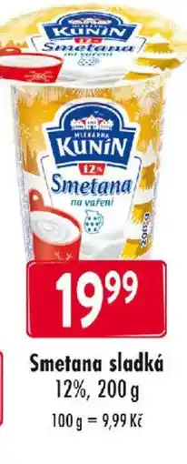 Qanto Smetana sladká 12% nabídka
