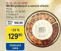 Tesco IBK Mix pražených a uzených ořechů, 140 g nabídka