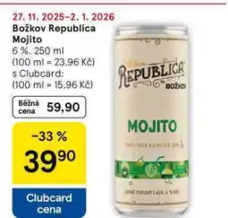 Tesco Božkov Republica Mojito 6%, 250 ml nabídka