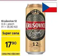 Tesco Krušovice 12, 0.5 l nabídka
